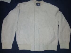 H&M REGULAR FIT WOOL-BLEND BOMBER JACKET SIZE Small